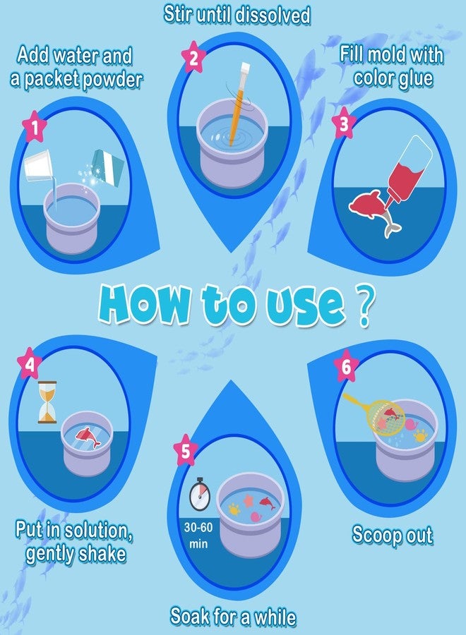 EggSun Magic Water Elf Toy for Kids,Aqua Fairy Water Gel Kit,20 Colors Squishy Maker Set,20 Shape Molds,Fun DIY Art & Craft Toy Creation Kit for Children,Birthday Party Gifts for Girls and Boys - Image 5